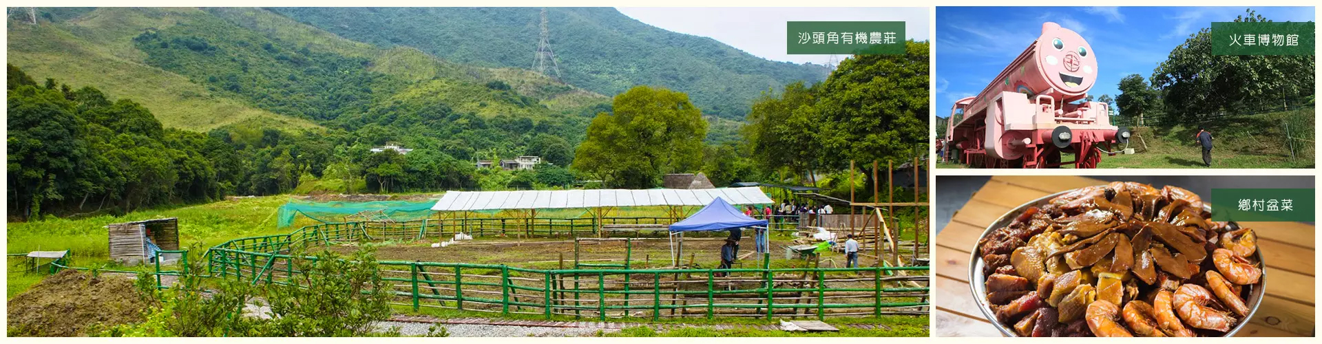 【農莊美食】沙頭角前禁區、坪洋壁畫村 一天遊 (BBQ / 盆菜宴) (包團)